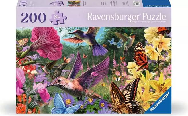 Ravensburger 200 Piece Puzzle - Hummingbirds and Butterflies