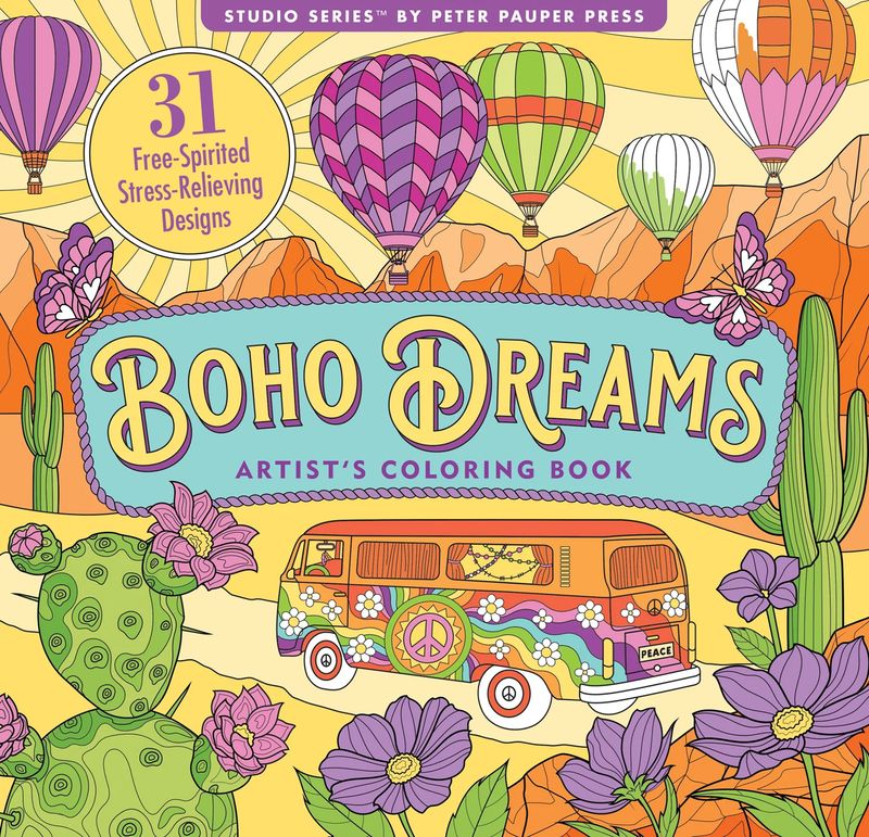 Peter Pauper Press - Boho Dreams Colouring Book