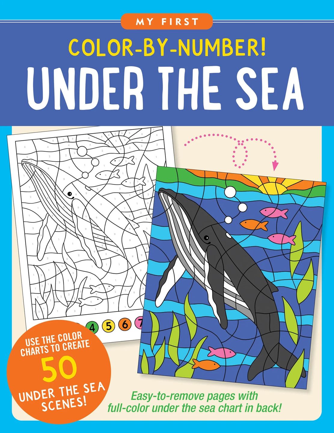 Peter Pauper Press - Colour-by-Number Under the Sea