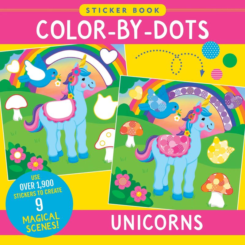 Peter Pauper Press - Colour-by-Dots Sticker Unicorns