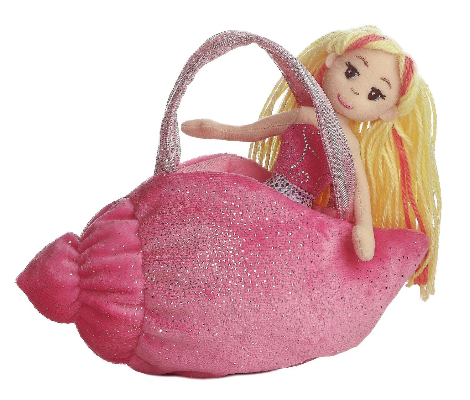 Aurora Sea Sparkles - 9" Pink Mermaid Conch