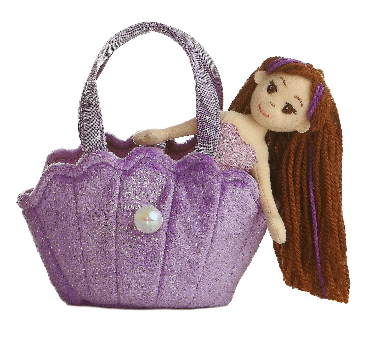 Aurora Sea Sparkles - 9" Lavender Mermaid Shell