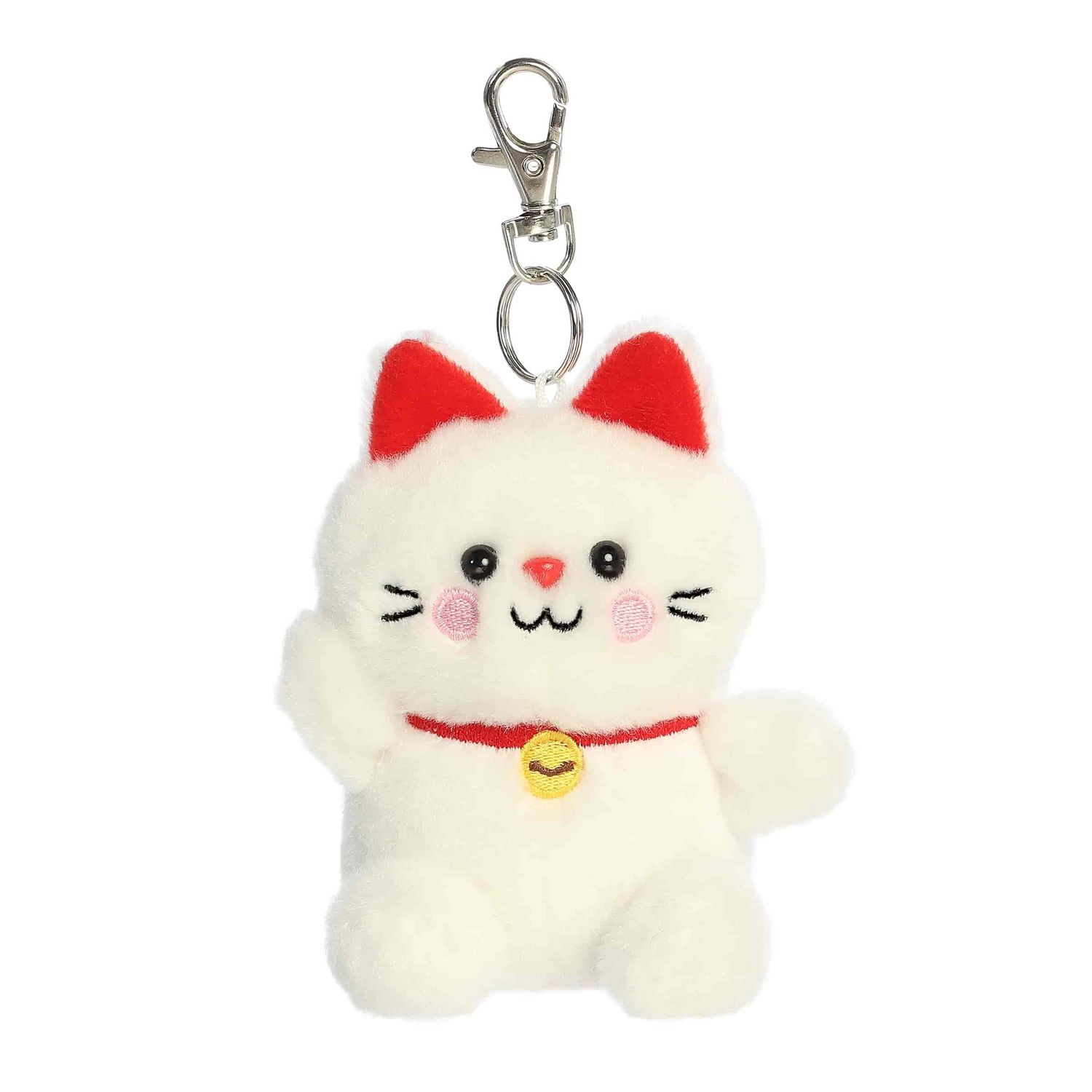 Aurora Palm Pals - 4" Kota Lucky Cat Clip-On Aurora Palm Pals - 4" Kota Lucky Cat Clip-On