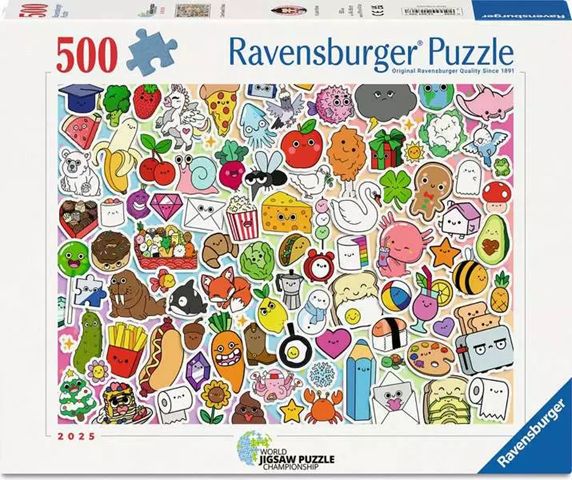 Ravensburger 500 Piece Puzzle - Cute Kawaii Chaos