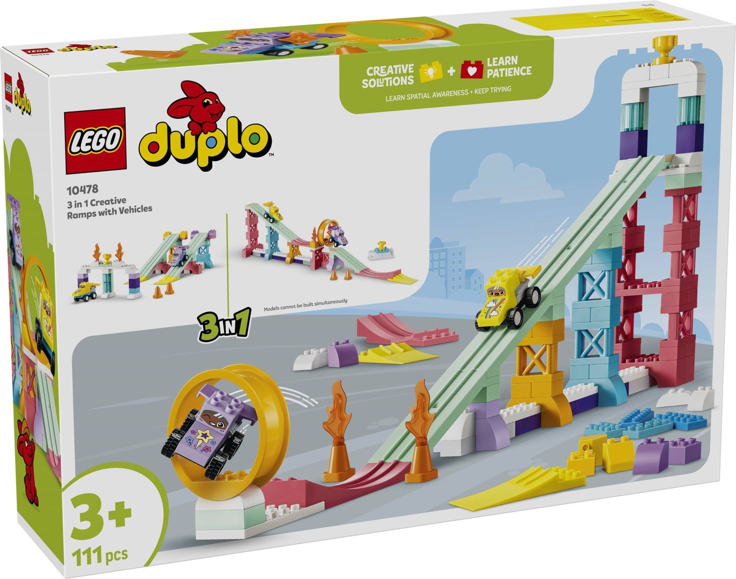 Lego Duplo 10478 - 3 in 1 Creative Ramps with Vehicles