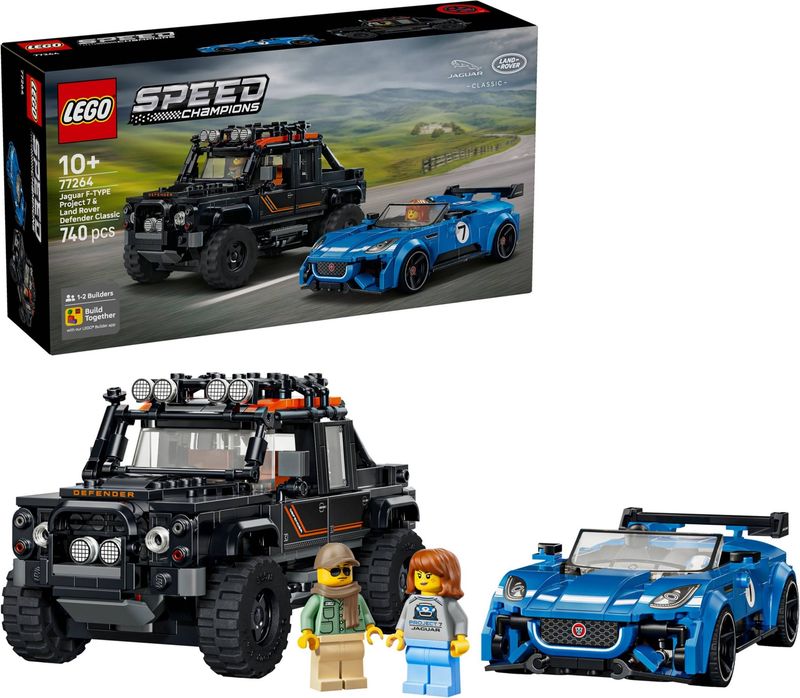 Lego Speed Champions 77264 - Jaguar F-TYPE Project 7 &amp; Land Rover Defender Classic
