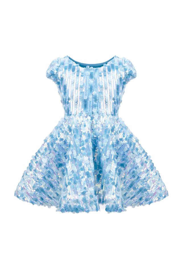 Great Pretenders - Blue Sequins Concert Queen Dress