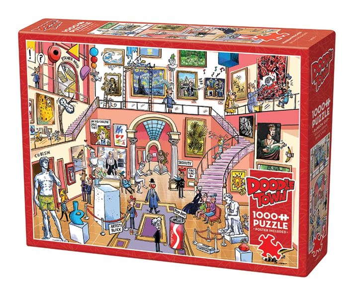 Cobble Hill 1000 Piece Puzzle - Doodletown: Museum Mischief