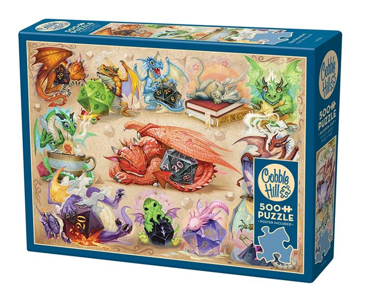Cobble Hill 500 Piece Puzzle - D20 Dragons