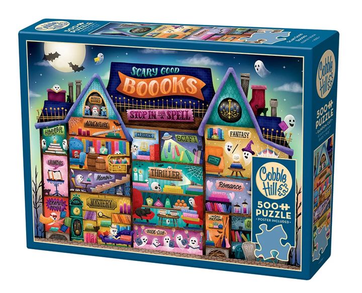 Cobble Hill 500 Piece Puzzle - Scary Good Boooks