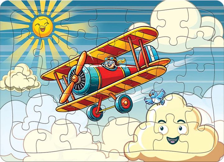 Cobble Hill 35 Piece Tray Puzzle - Happy Flight (AI Assistance)