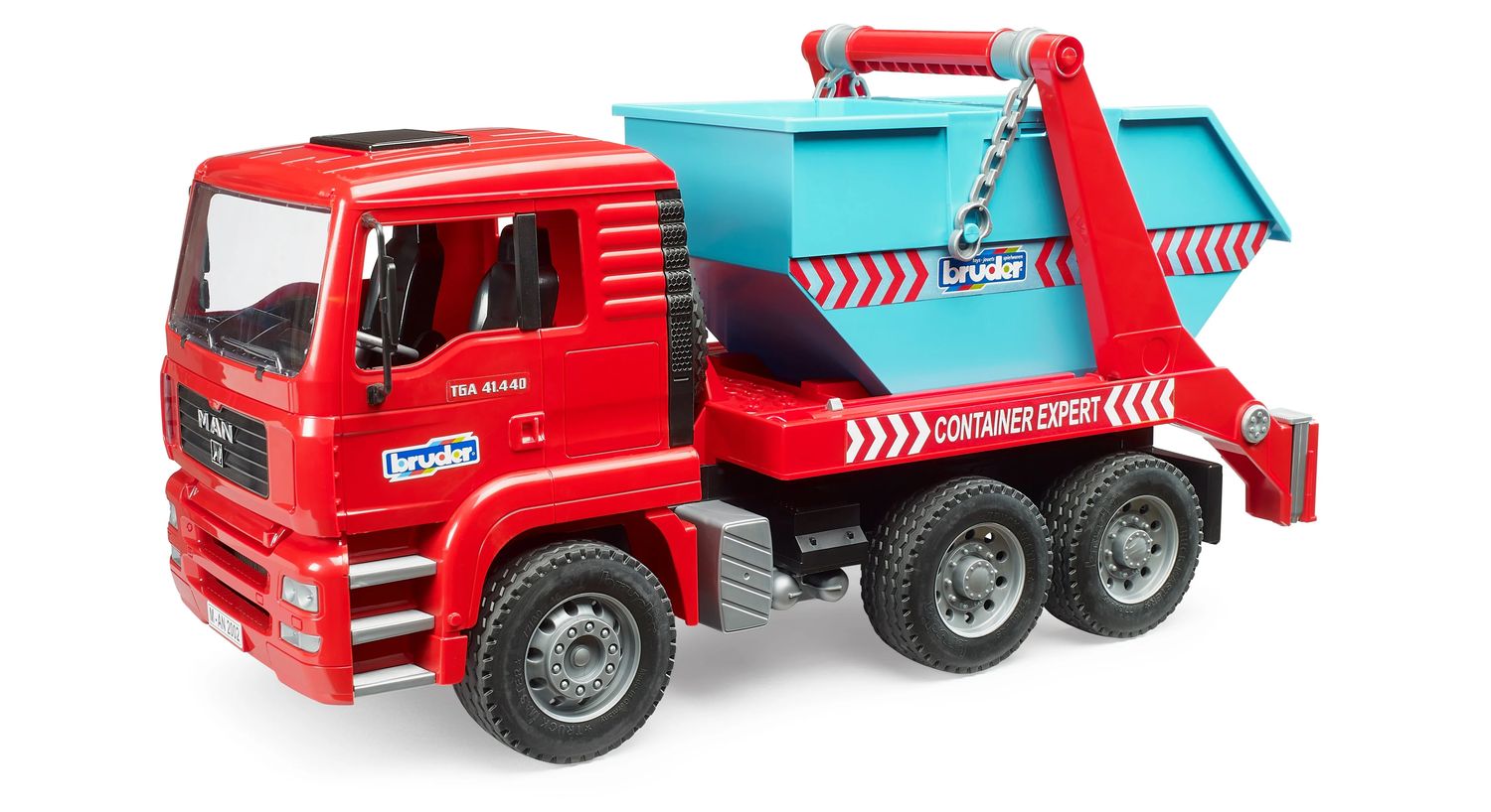 Bruder - MAN TGA Skip Container Truck