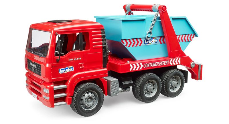 Bruder - MAN TGA Skip Container Truck