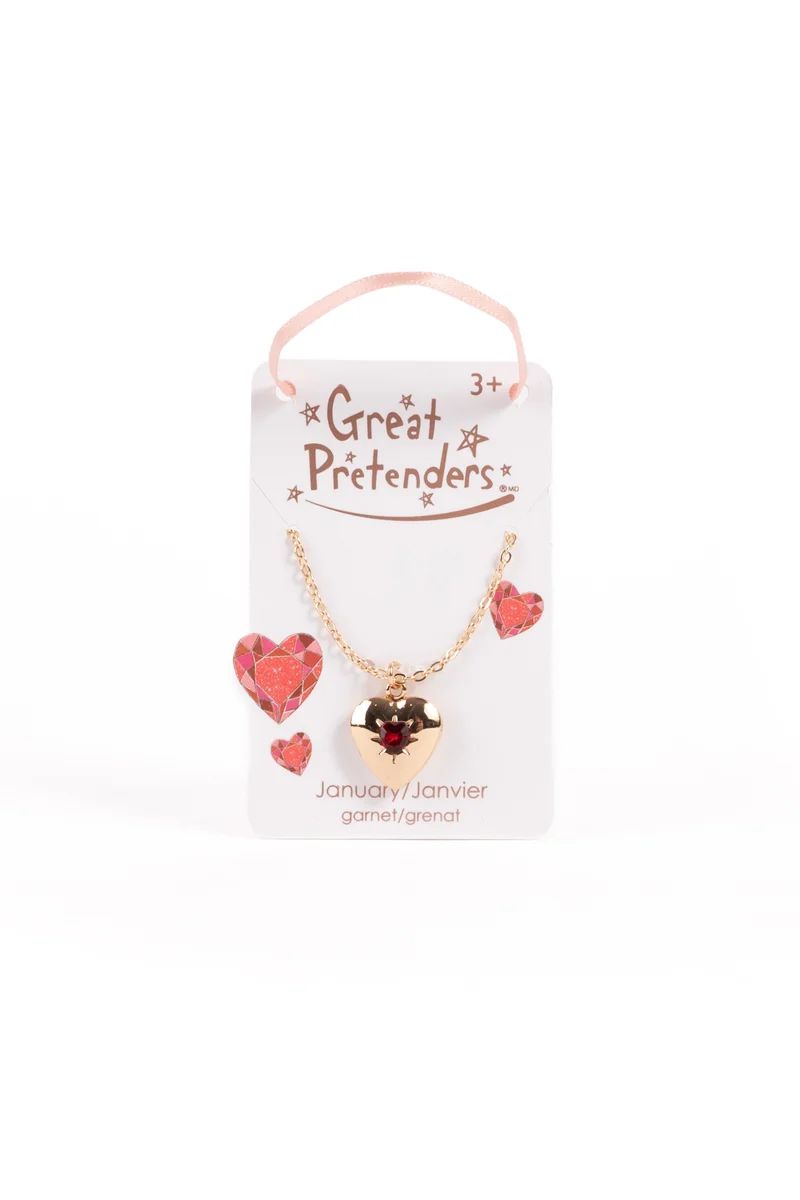 Great Pretenders - January Birthstone Heart Locket