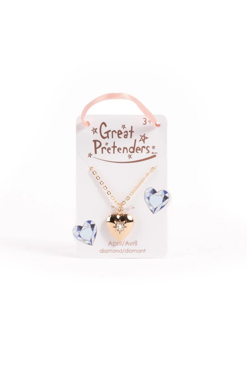 Great Pretenders - April Birthstone Heart Locket