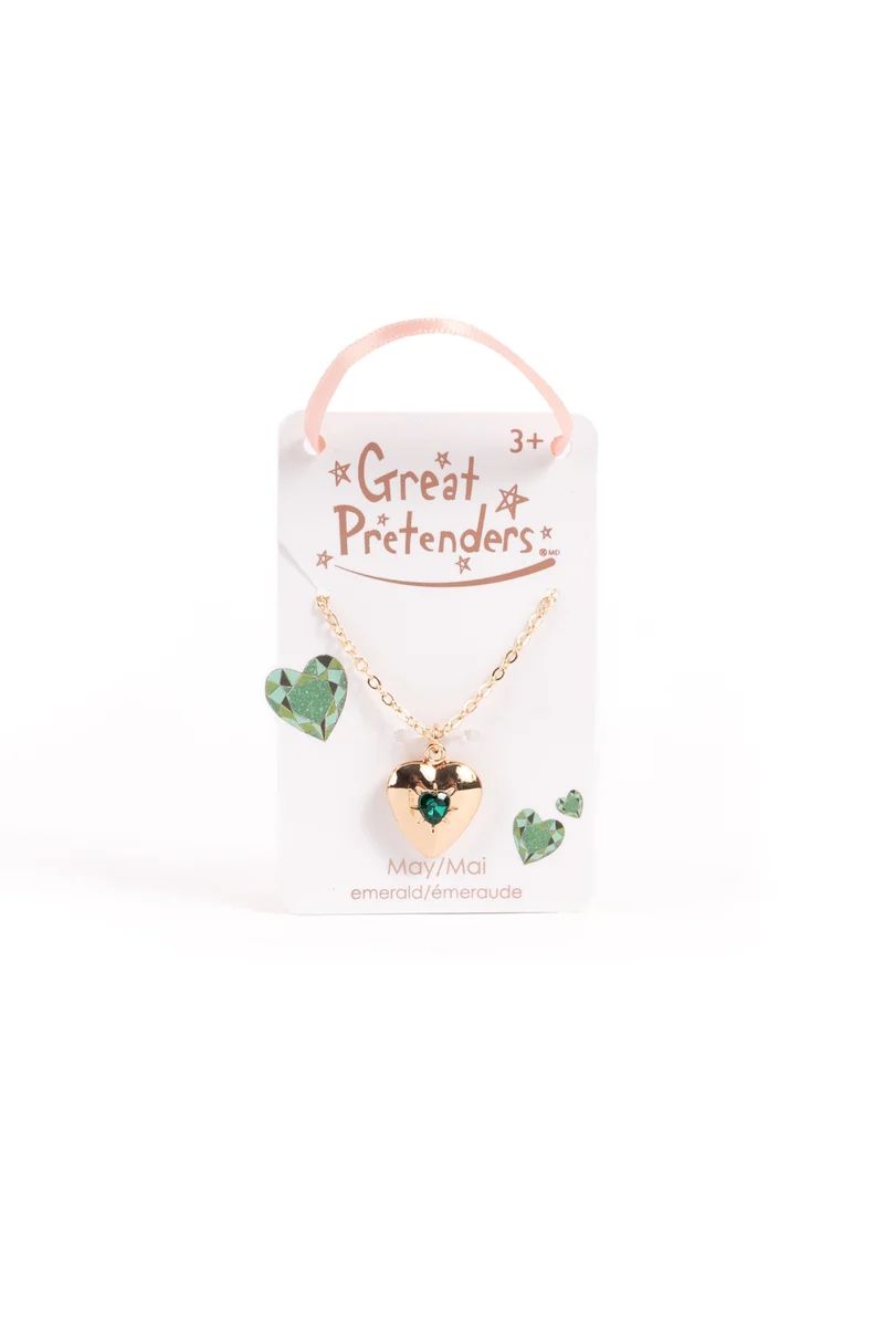 Great Pretenders - May Birthstone Heart Locket
