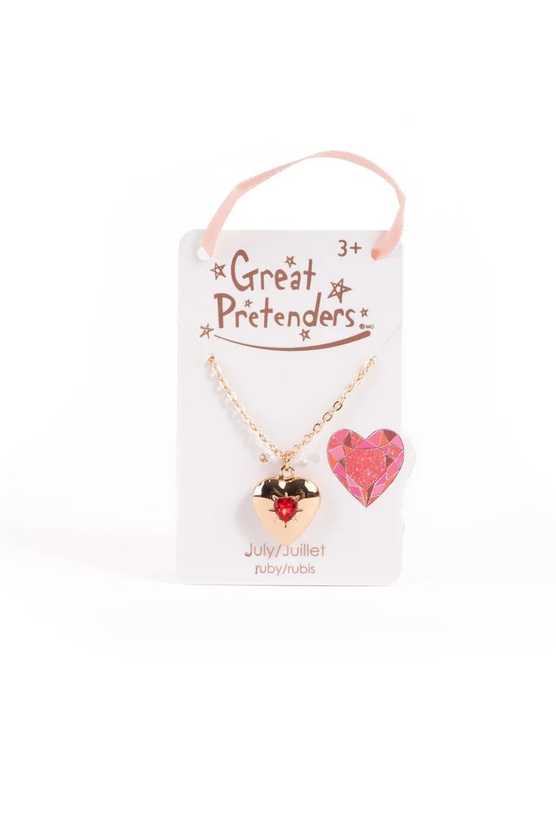 Great Pretenders - July Birthstone Heart Locket