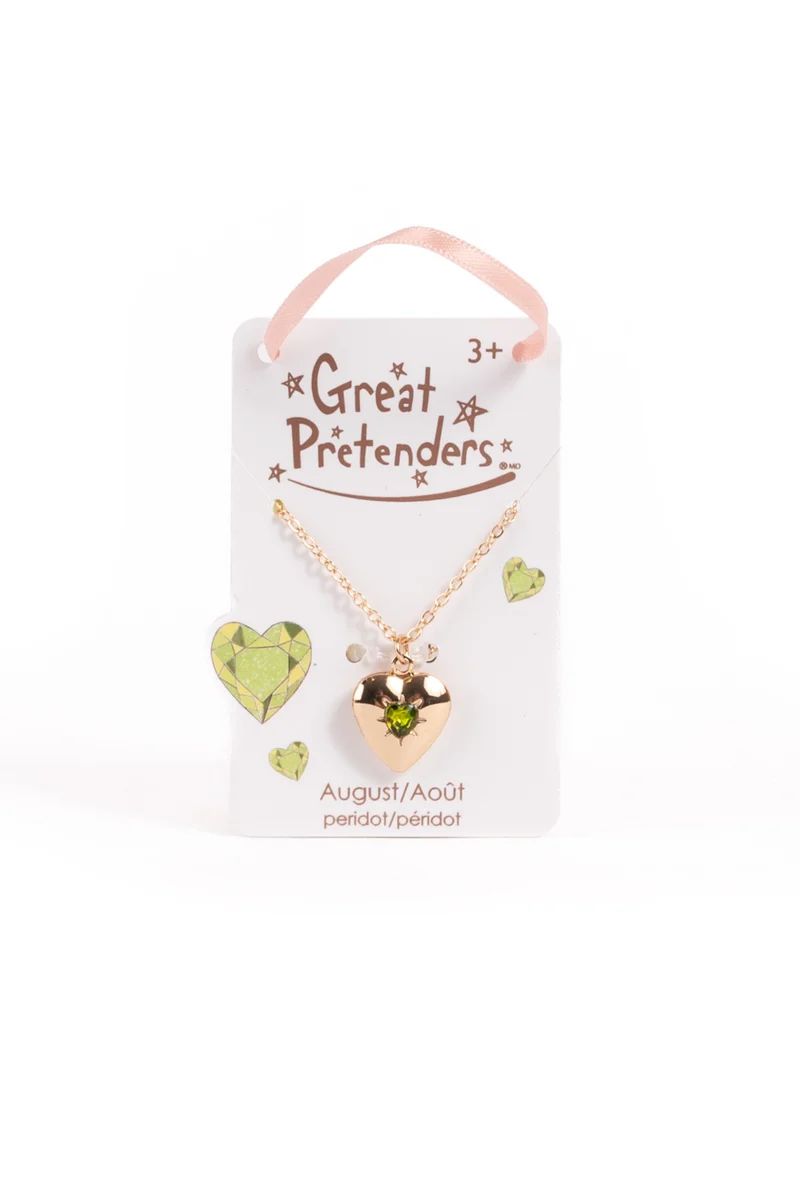 Great Pretenders - August Birthstone Heart Locket
