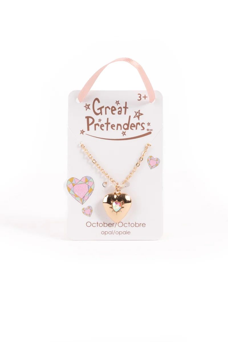 Great Pretenders - October Birthstone Heart Locket