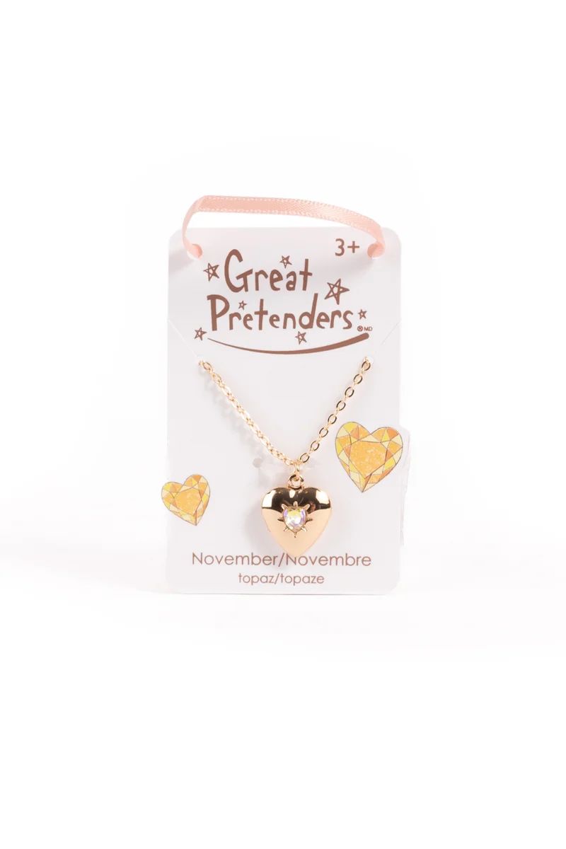 Great Pretenders - November Birthstone Heart Locket