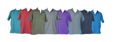 Plain Short Sleeve Kurta Shirt