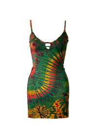 Selina's Singlet Dress, Colour: Khaki Tie Dye