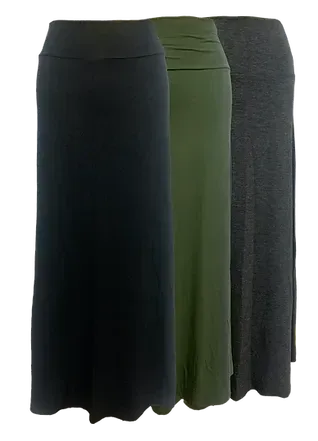 Plain Maxi Skirts