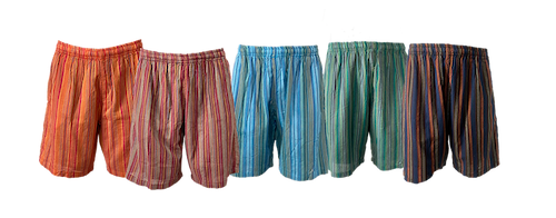 Pinstripe Drawstring Shorts