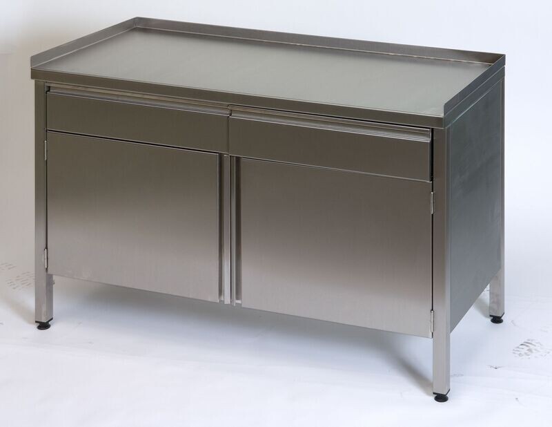 TABLE-ARMOIRE AVEC TIROIRS ET PORTES BATTANTES