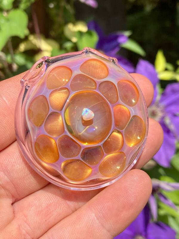 Opal Honeycomb Pendant