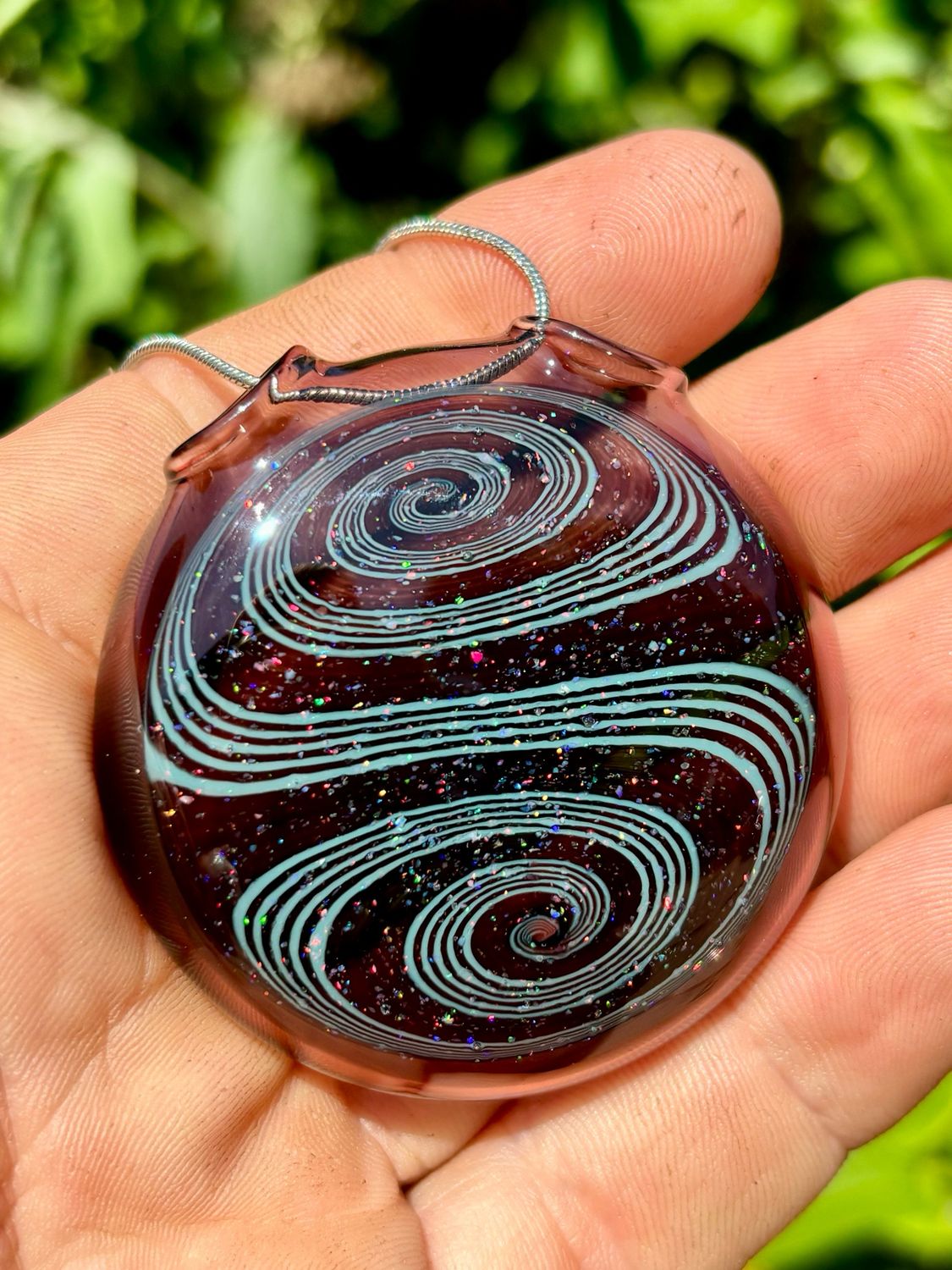 Crushed Opal Wigwag Pendant