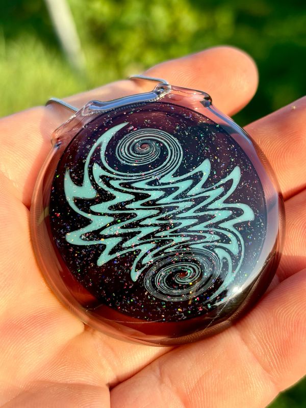 Crushed Opal Wigwag Pendant