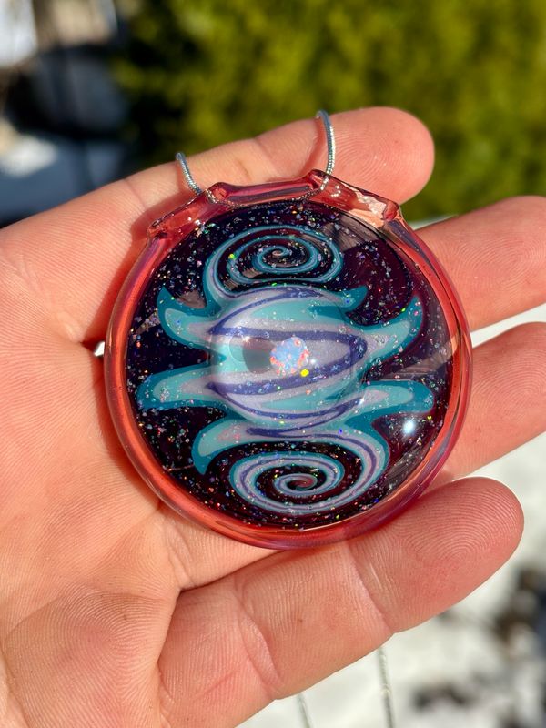 Crushed Opal Pendant Necklace