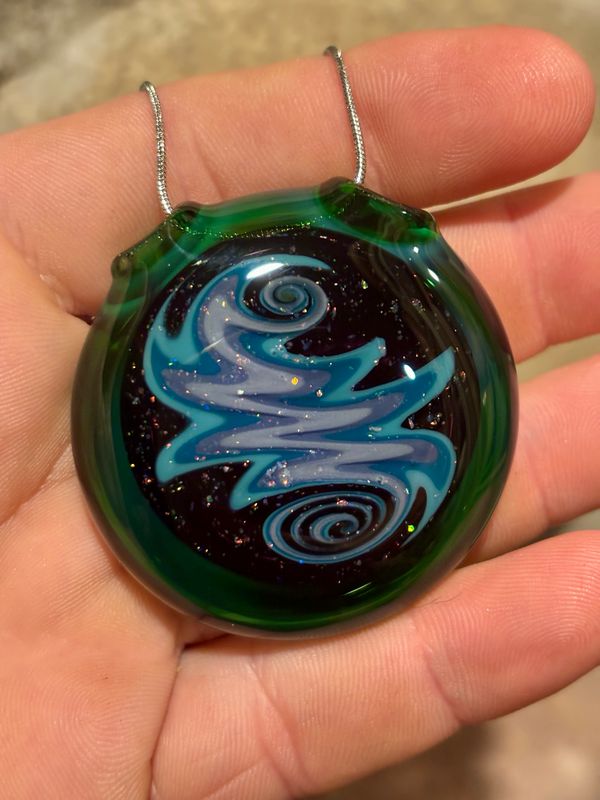 Crushed Opal Wigwag Pendant