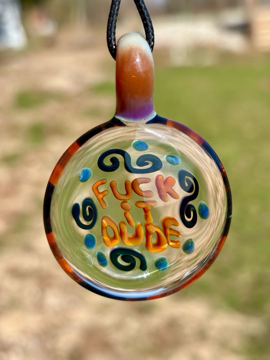 “F*ck It DuDE” Pendant Necklace