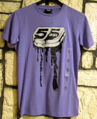 55 Dsl T-shirt Purple logo