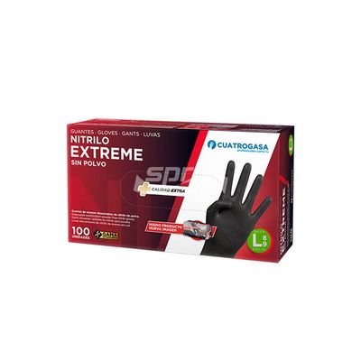 LUVA NITRILO EXTREME PRETA - tam. L