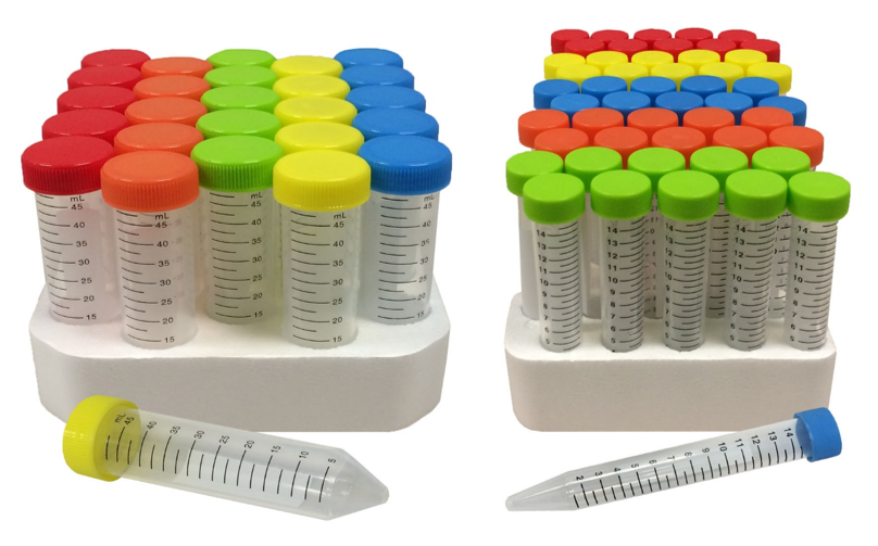 SpectraTube™ Rainbow Capped Centrifuge Tubes