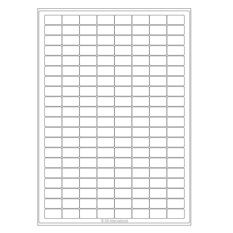 Cryogenic Laser Labels for Frozen Vials and Containers (A4 Size) – 0.945″ x 0.512″ #A4LCS-12WH
