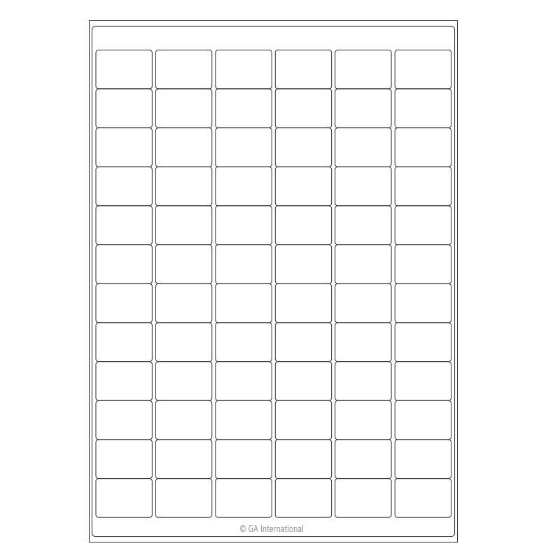Cryogenic Laser Labels for Frozen Vials and Containers (A4 Size) – 1.22″ x 0.866″ #A4LCS-9WH