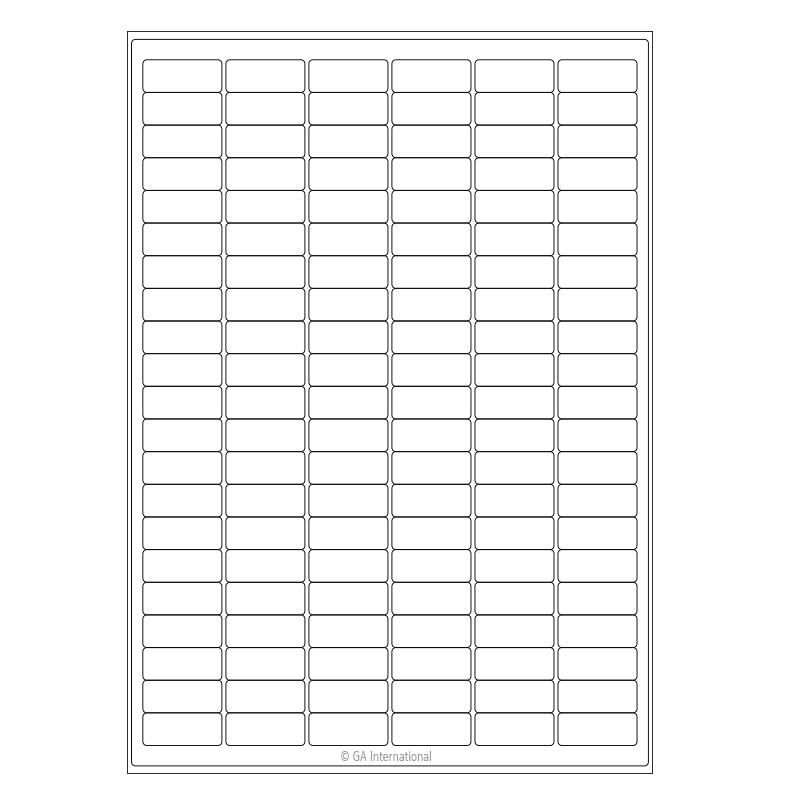 Cryogenic Laser Labels for Frozen Vials and Containers (A4 Size) – 1.24″ x 0.512″ #A4LCS-23WH
