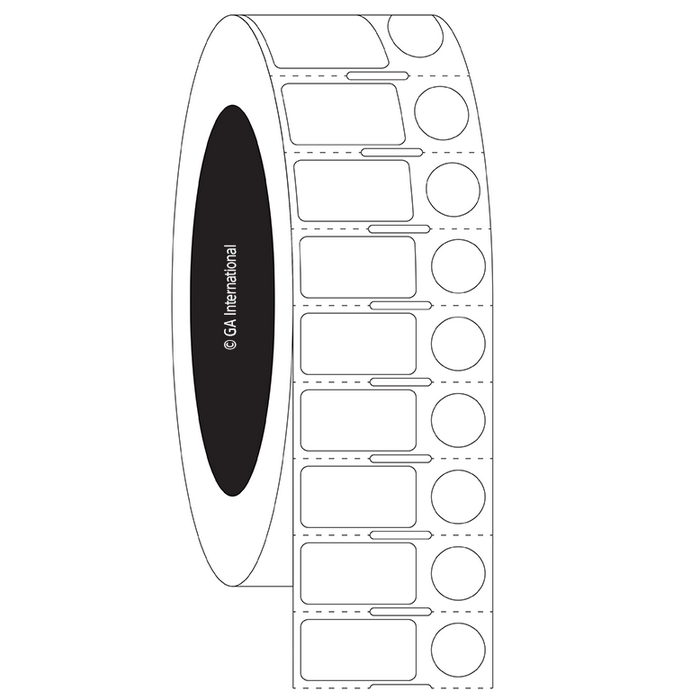 Étiquettes cryogéniques thermiques directes pour flacons et surfaces congelés – 0,94&quot; x 0,5&quot; + 0,437&quot; (breveté) #DTU-52NOT