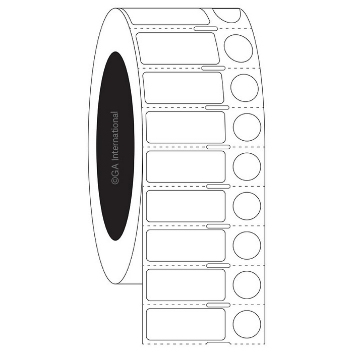 Direct Thermal Cryo Labels for Frozen Vials and Surfaces – 1.25” x 0.5” + 0.437” (Patented) #DTU-158NOT