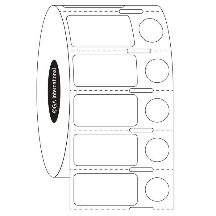 Direct Thermal Cryo Labels for Frozen Vials and Surfaces – 1” x 0.5” + 0.375” (Patented) #DTU-183NOT