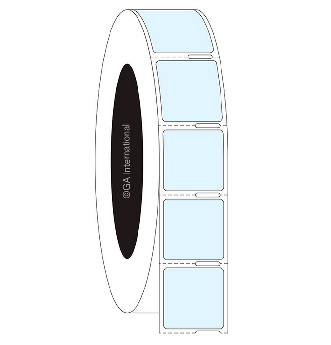 Transparent Xylene &amp; Chemical-Resistant Labels for Microscope Slides – 0.9375″ x 0.9375″ #XLY-67NOT