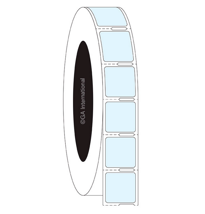 Transparent Xylene &amp; Chemical-Resistant Labels for Microscope Slides – 0.75″ x 0.75″ #XLY-69NOT