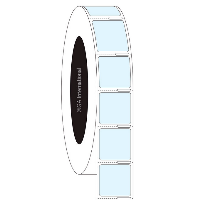 Transparent Xylene &amp; Chemical-Resistant Labels for Microscope Slides – 0.875″ x 0.875″ #XLY-98NOT