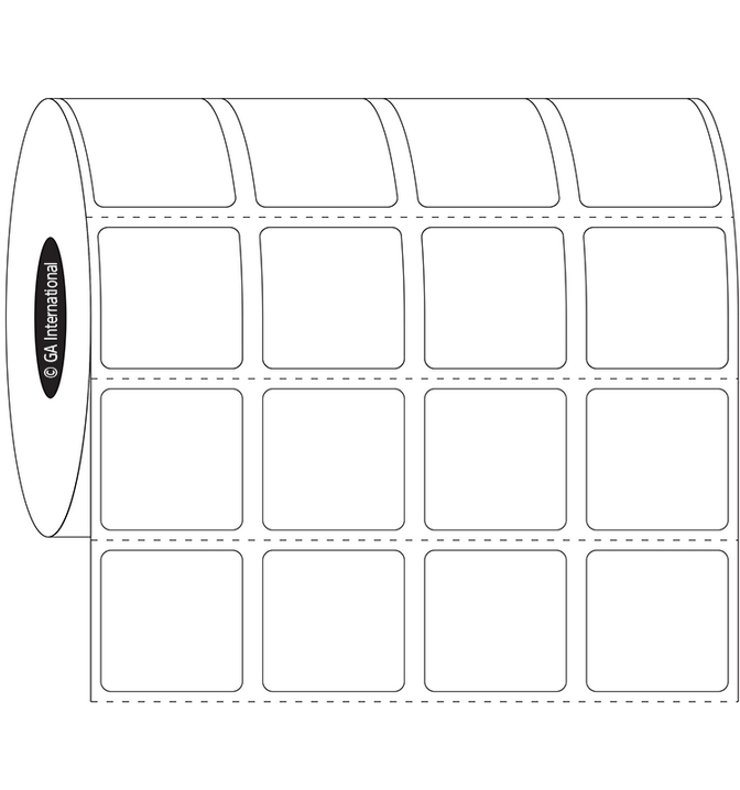 Étiquettes à exposition prolongée au xylène et résistantes aux produits chimiques – 0,875″ x 0,875″ #FTT-95