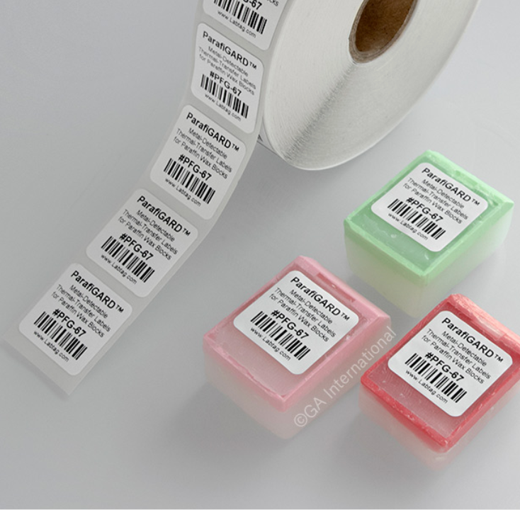 ParafiGARD™ – Metal-Detectable Thermal-Transfer Labels for Paraffin Wax Blocks (Patent Pending)