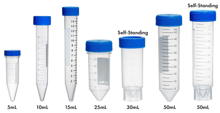 Centrifuge Tubes and Racks (5mL - 500mL)